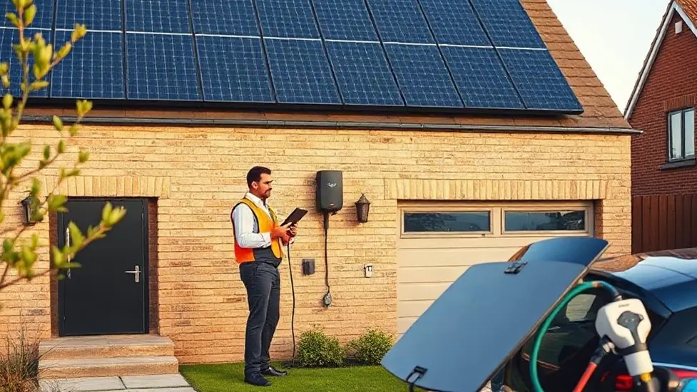 Solar Panels and Battery Storage in Snodland